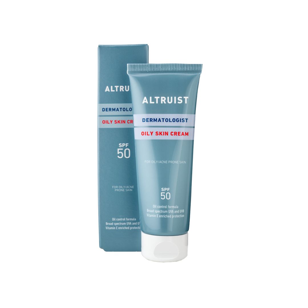 Altruist Oily Skin Cream SPF50 mit Umverpackung – mattierende Sonnencreme für fettige Haut
