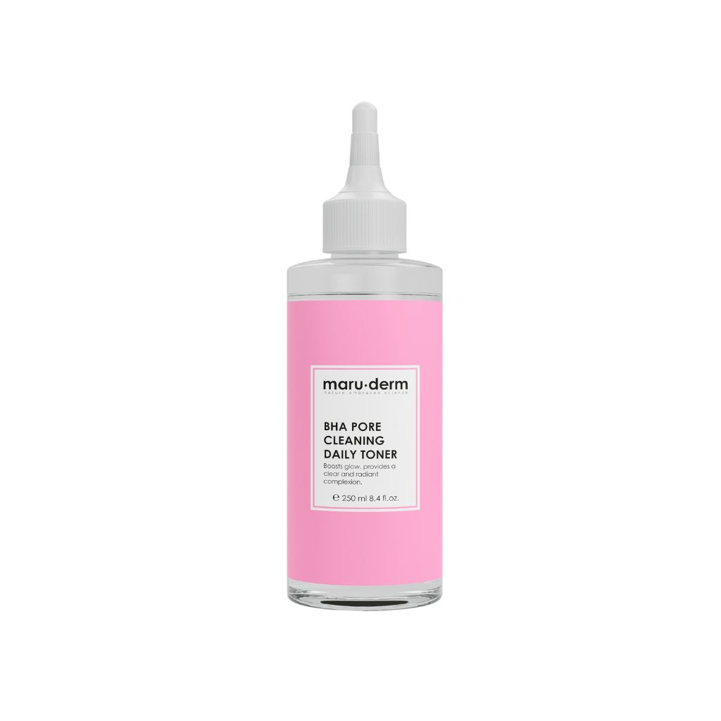 BHA Pore Cleaning Daily Toner von Maruderm – Flasche mit rosafarbenem Etikett freigestellt