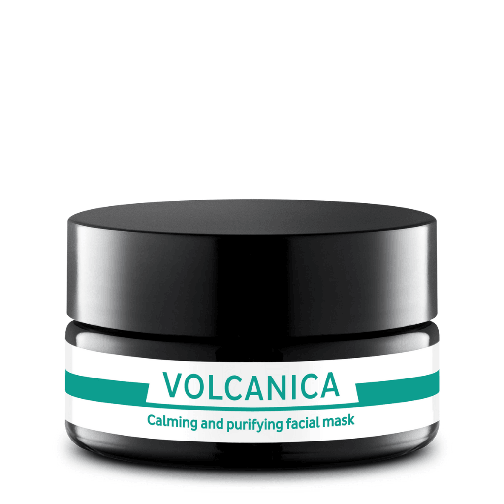Skintegra Volcanica reinigende und pflegende Maske, für normale, fettige und Mischhaut geeignet, cremige Textur reinigt die Poren und stärkt Barrierefunktion der Haut, ohne Spannungsgefühl