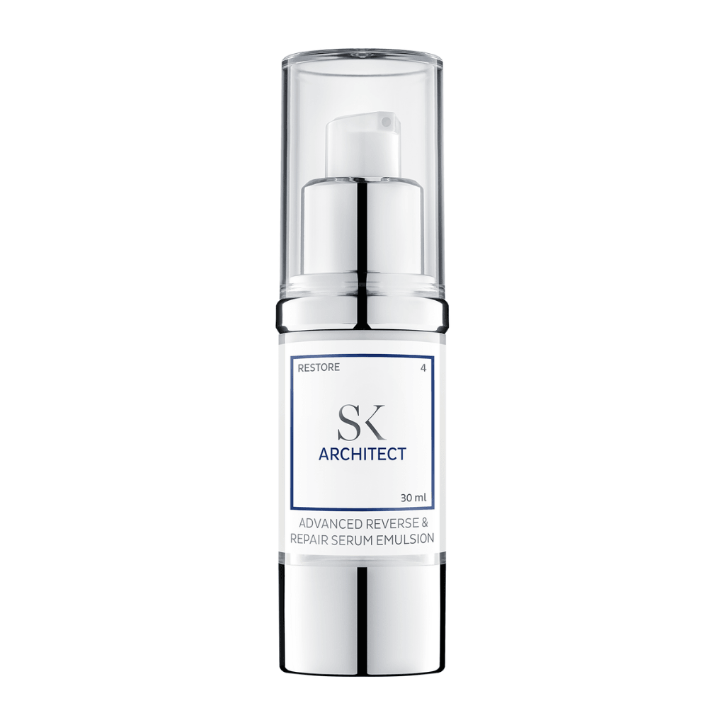 Skintegra Architect - Serum Emulsion, für alle Hauttypen geeignet, enthält 1% Bukachiol, repariert die Haut und spendet Feuchtigkeit 