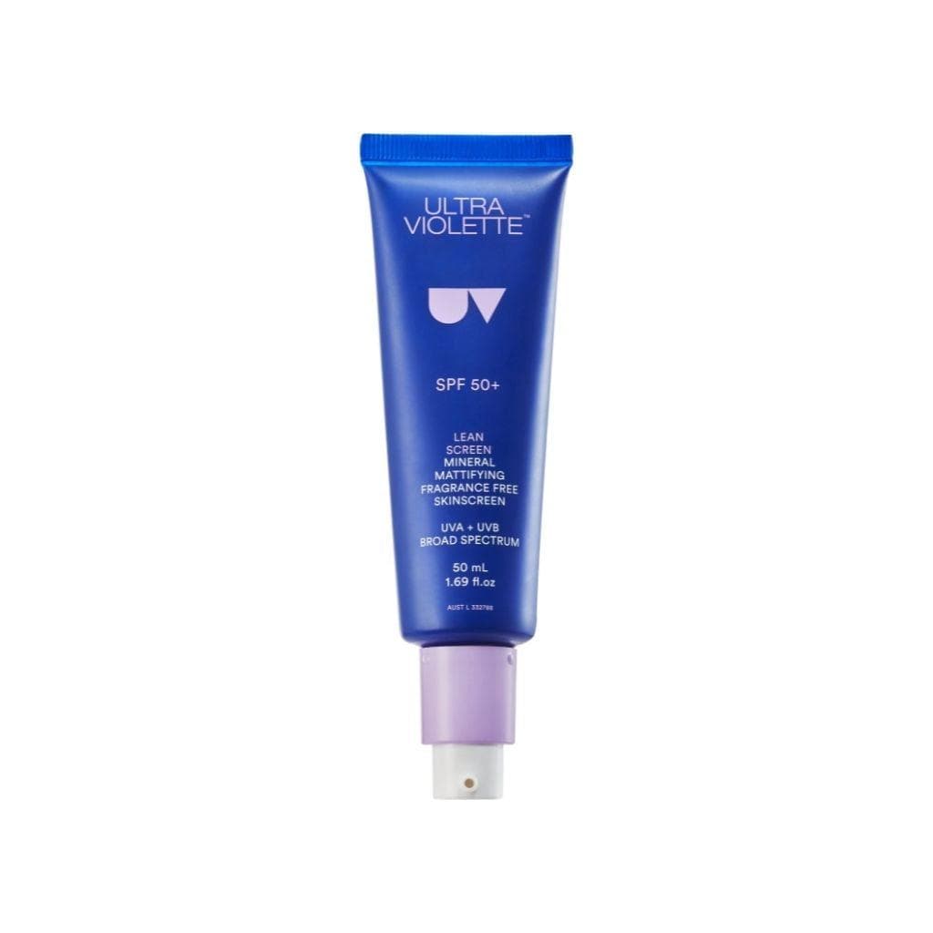 Ultra Violette Lean Screen Mineral Mattifying Fragrance Free Skinscreen SPF 50+, Sonnencreme auf Zink-Basis, Schutz vor UVA und UVB Strahlen